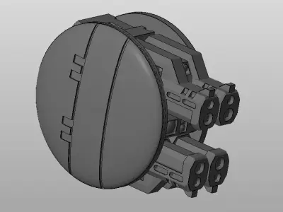 CHIBI-TECH SD - STORM-4 GUNPOD 3D print model