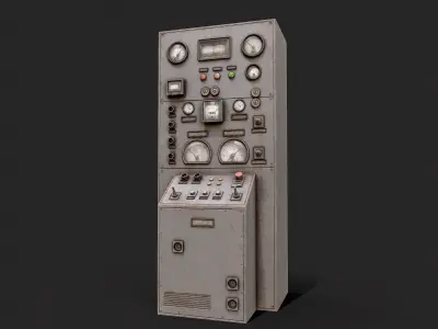 Factory Control Panels  Low-poly 3D model