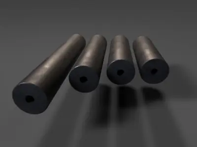 Weapon supressor Pack PBR Model Low-poly 3D model
