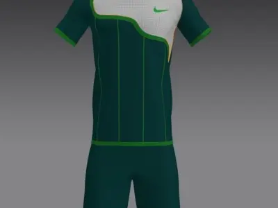 T-Shirt and Shorts Low-poly 3D model