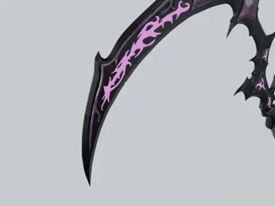 Chaos Scythe   Low-poly 3D model