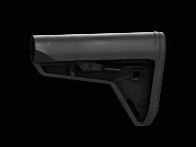 Magpul MOE SL Buttstock Mil Spec Low-poly 3D model