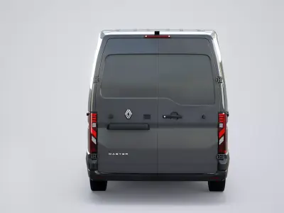 Renault Master 2025 E-Tech electric Van Low-poly 3D model