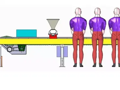 Wax Lamp making Machine 3D model