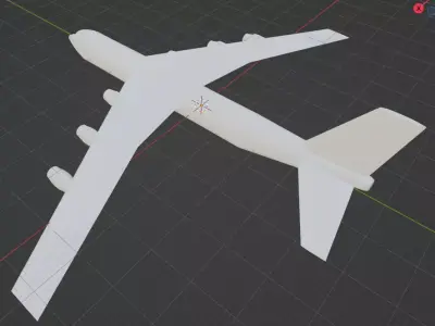 Fictional Super Heavy Cargo Aircraft 3D model