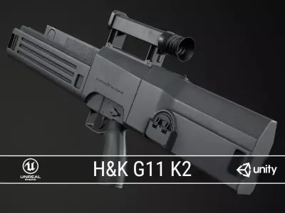 PBR G11 K2 Prototype Low-poly 3D model