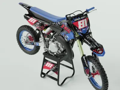 YAMAHA YZ65 MOTOCROSS 3D model