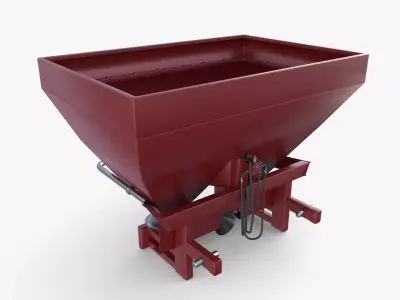 Fertilizer chemical spreader V2 Low-poly 3D model