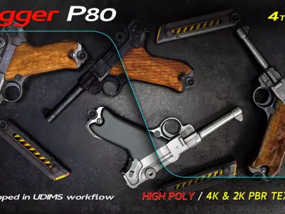 LuggerP80 3D model