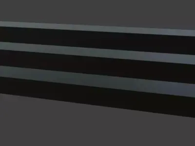 Display Shelf 1 Part Low-poly 3D model