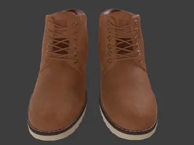 Leather Boots 3D model purchase