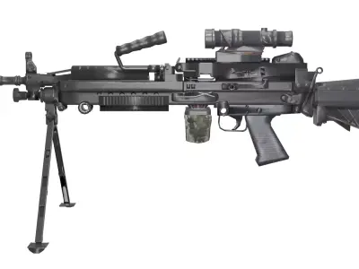 M249 free 3D model