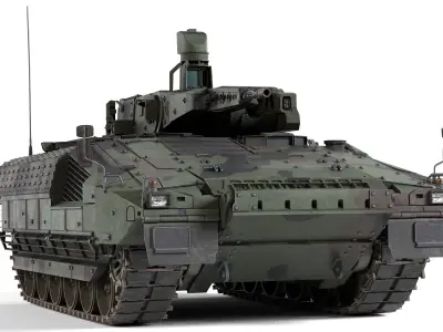 Puma 6x6 IFV Low-poly 3D model