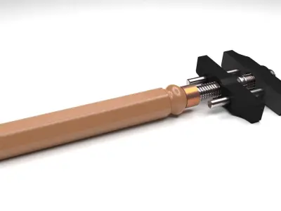 wrench with romanian mechanizm 3D model