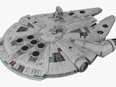 Millennium Falcon  Low-poly 3D model