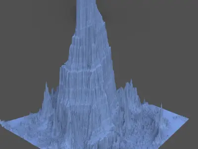 Mountain Dark Lord Tall 3D model