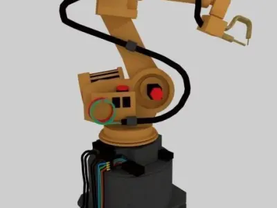 Industrial robot arm 3D model purchase