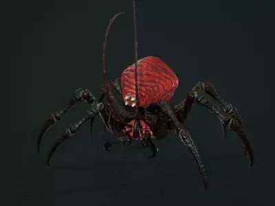 Bug 02 Low-poly 3D model