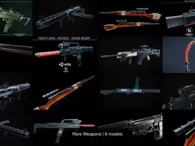 Rare Weapons 3D Model Pack