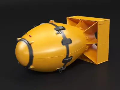 Fat Man Nuclear Bomb 3D model purchase