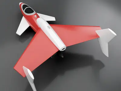 Sharky skywater jet 3d printable concept 3D print model