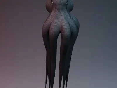 Octopus Low-poly 3D model buy