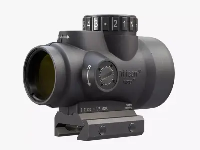 Trijicon MRO red dot sight Low-poly 3D model