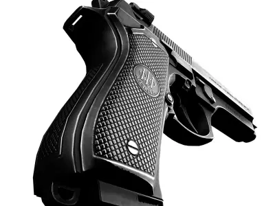 Game Ready Beretta 92fs Handgun Low-poly 3D model