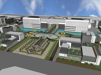 Sketchup Office building Q5 3D model