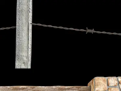 Set of fences 3D model