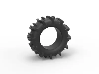 Offroad tire 84 Scale 1 to 25 3D print model