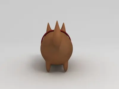 Cartoon Dog  3D model