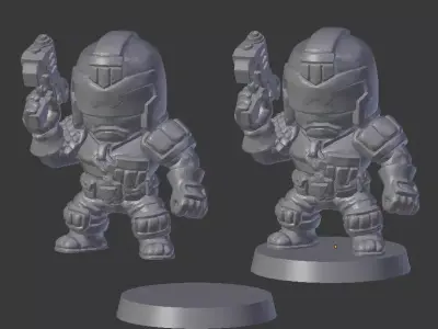 Chibi Lawman 3D print model