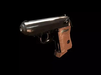 Walther ppk Low-poly 3D model purchase