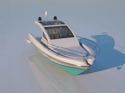 Speed boat base shape 3D model