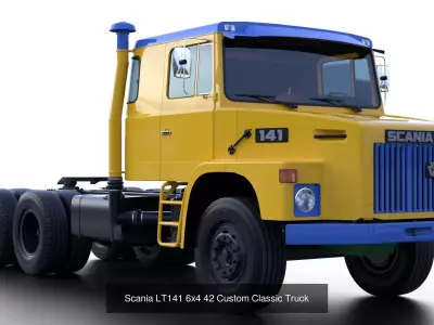 Scania LT141 1970s Classic Truck 3D Model Pack