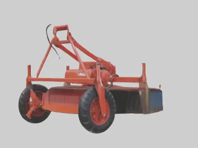 Rotarytiller Model Low-poly 3D model