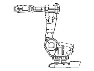 ABB IRB 6600 225 Robot Free 3D model