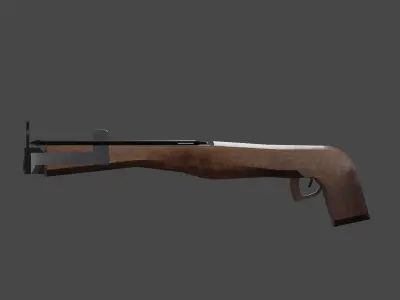 Crossbow And Arrow Free low-poly 3D model