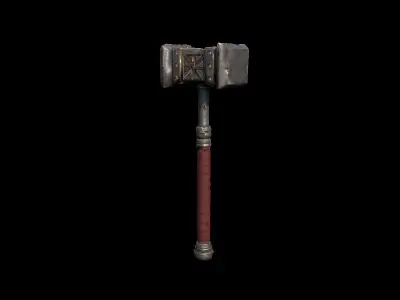 Sledgehammer Low-poly 3D model