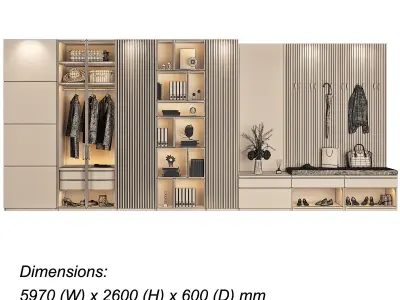 Entryway furniture 99 part 1 3D model