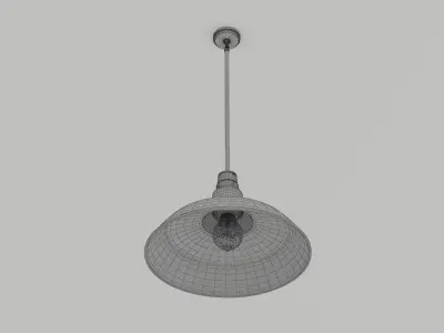 Industrial pendant lamp 2 3D model