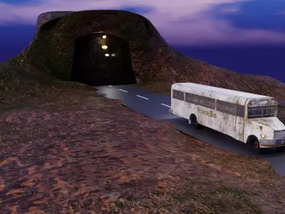 Prisoner Transport Bus Realistic 3D Model for Games and Renders 3D model