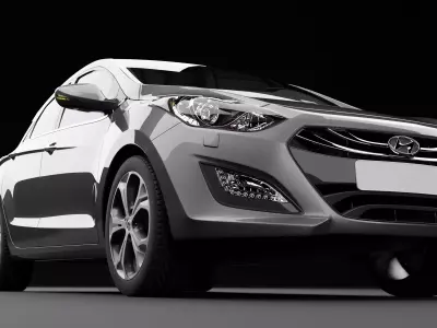 Hyundai i30 Metallic Gray 3D model