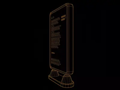 Low Poly Digital Billboard 3D model buy
