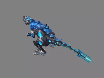 Mount - Dino Type 18 Low-poly 3D model