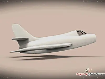 plane airplane flying in air Free 3D model