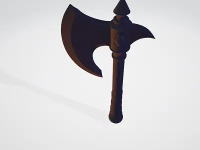 Historic Warcraft Axe 3D model