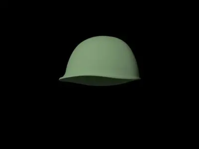 Simple Military Helmet STL for 3D printing 3D print model