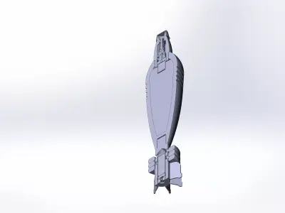 82mm mortar bomb  3D model